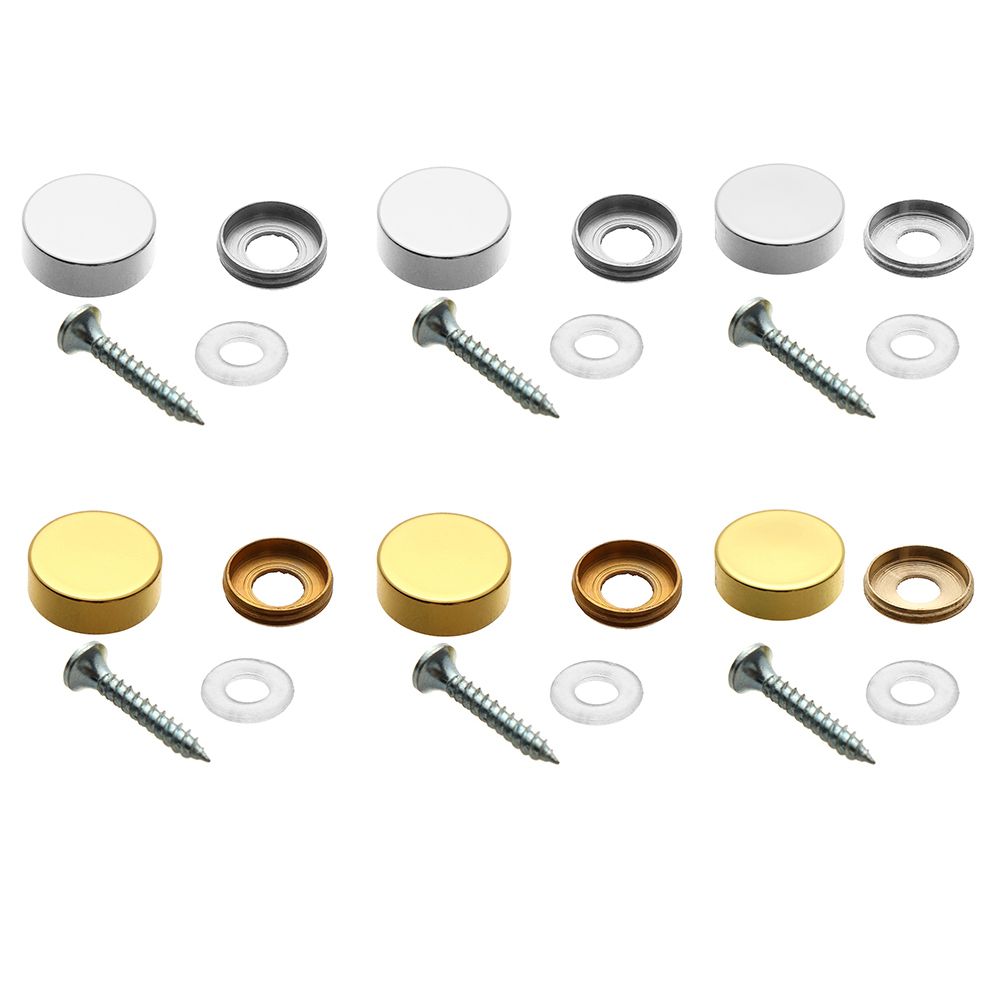 Furniture Hardware Fasteners - 4 комплекта зеркальных крепежных винтов декоративная