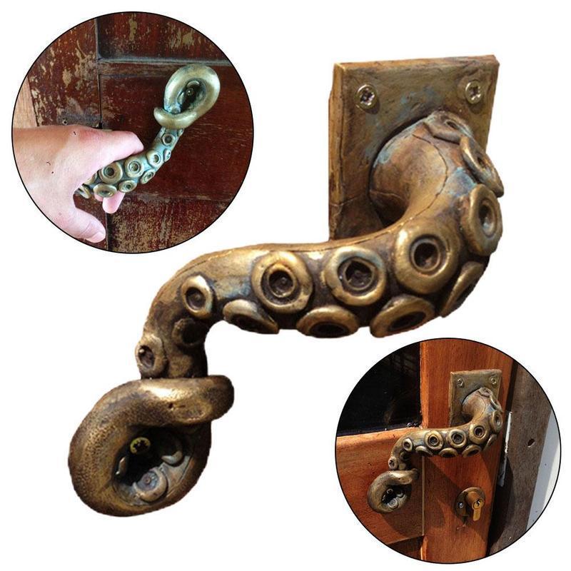 Furniture Hardware Supplies - Винтажная дверная ручка в виде осьминога