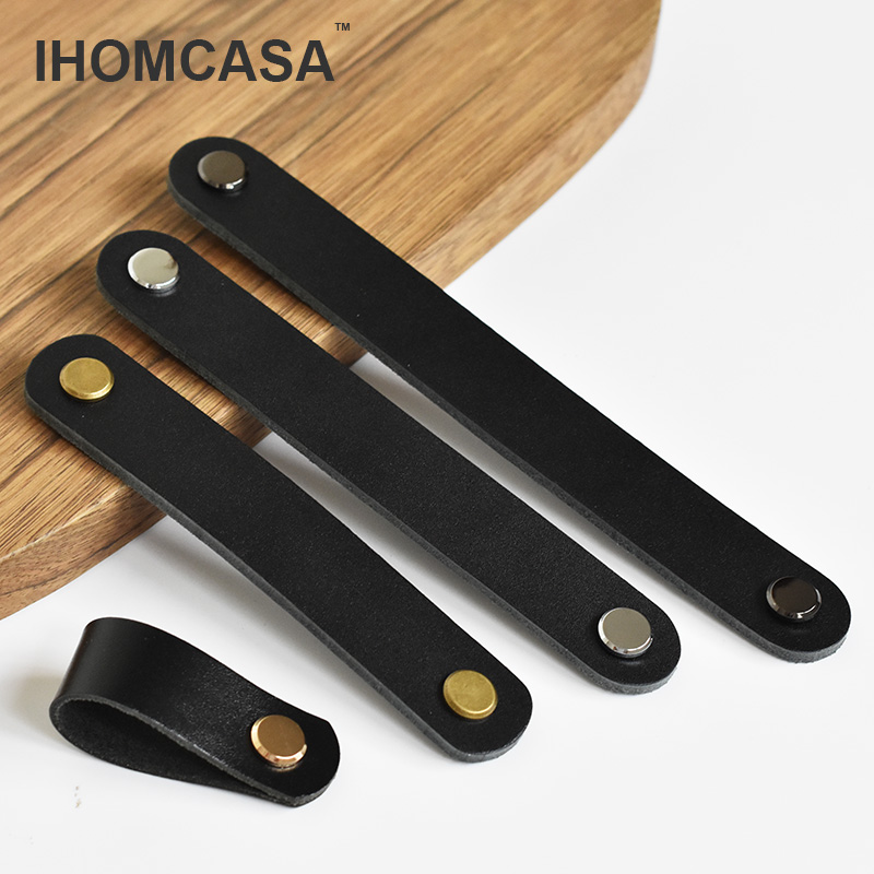 IHOMCASA черные кожаные ручки  – обзор и цена Furniture Hardware China