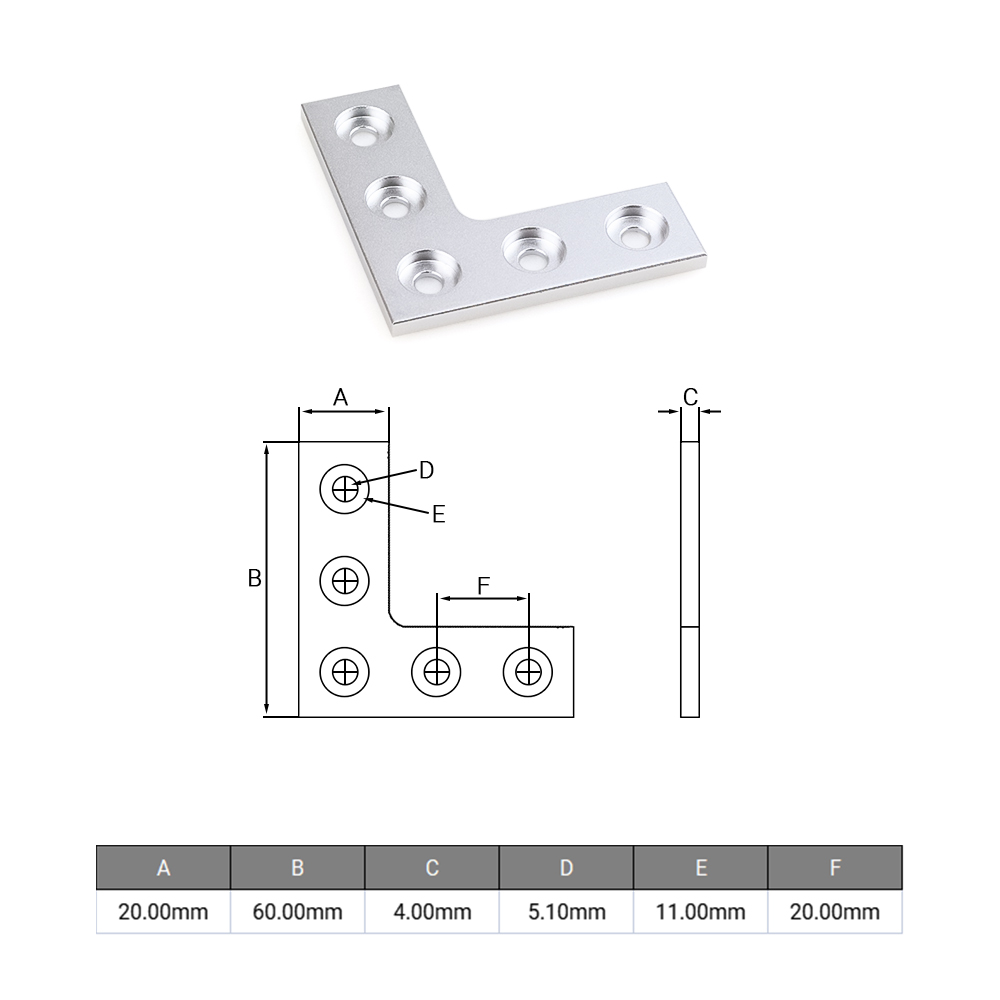 2 шт./компл. L-образный соедин – обзор и цена Joint Connector Bracket